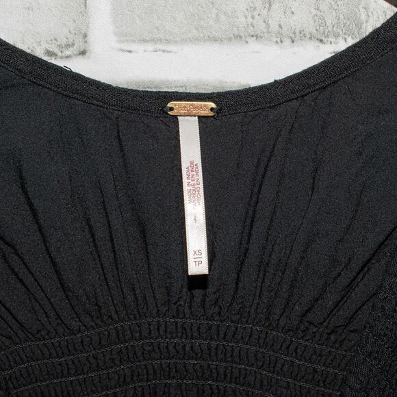 Free People Women's String of Hearts Cutout Maxi Dress Black Size XS - Picture 3 of 11